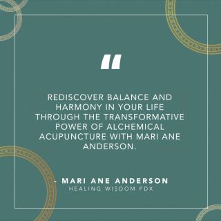 Rediscover balance and harmony in your life through the transformative power of alchemical acupuncture with Mari Ane Anderson.